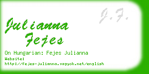 julianna fejes business card